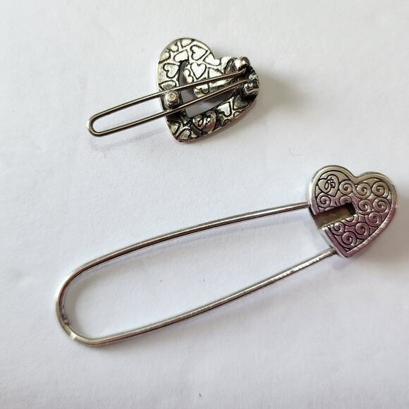 Brighton Barrette and Crystal Jeweled Pin - Picture 2 of 5